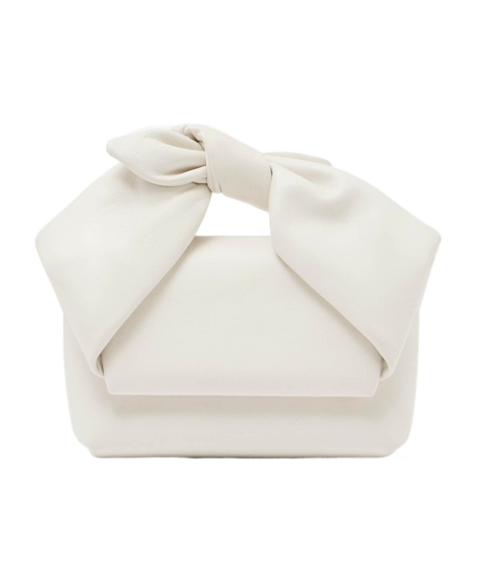 Jw Anderson Twister Mini Crossbody Bag In White