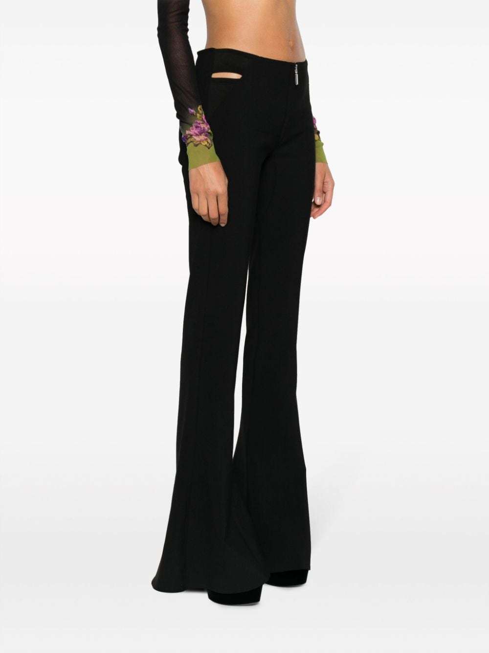 Jean Paul Gaultier Horn Casual Pants In Black