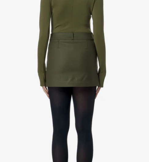 K-way Mini Skirt In Green
