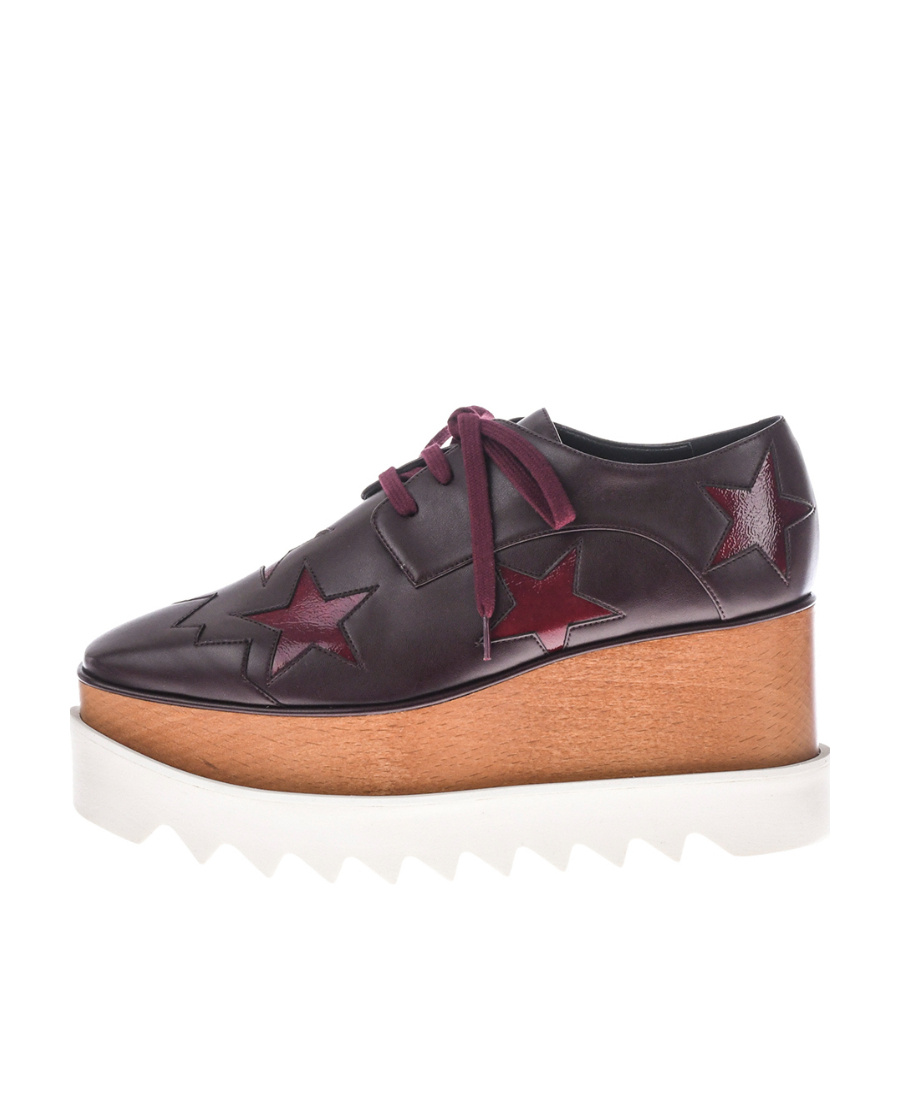 Stella Mccartney Logo Logo Thick-soled Shoes In Black