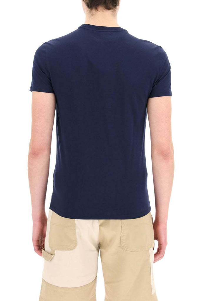 Shop Lacoste Logo T-shirt In Blue