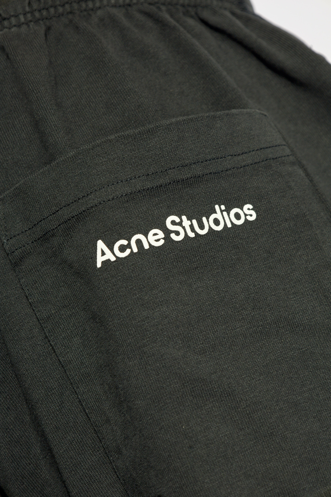 Acne Studios Elastic Waist Sweatpants In Black