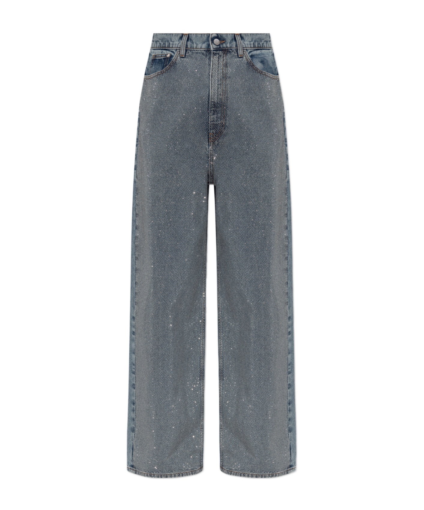 Stella Mccartney Belt Loop Denim Trousers In Black