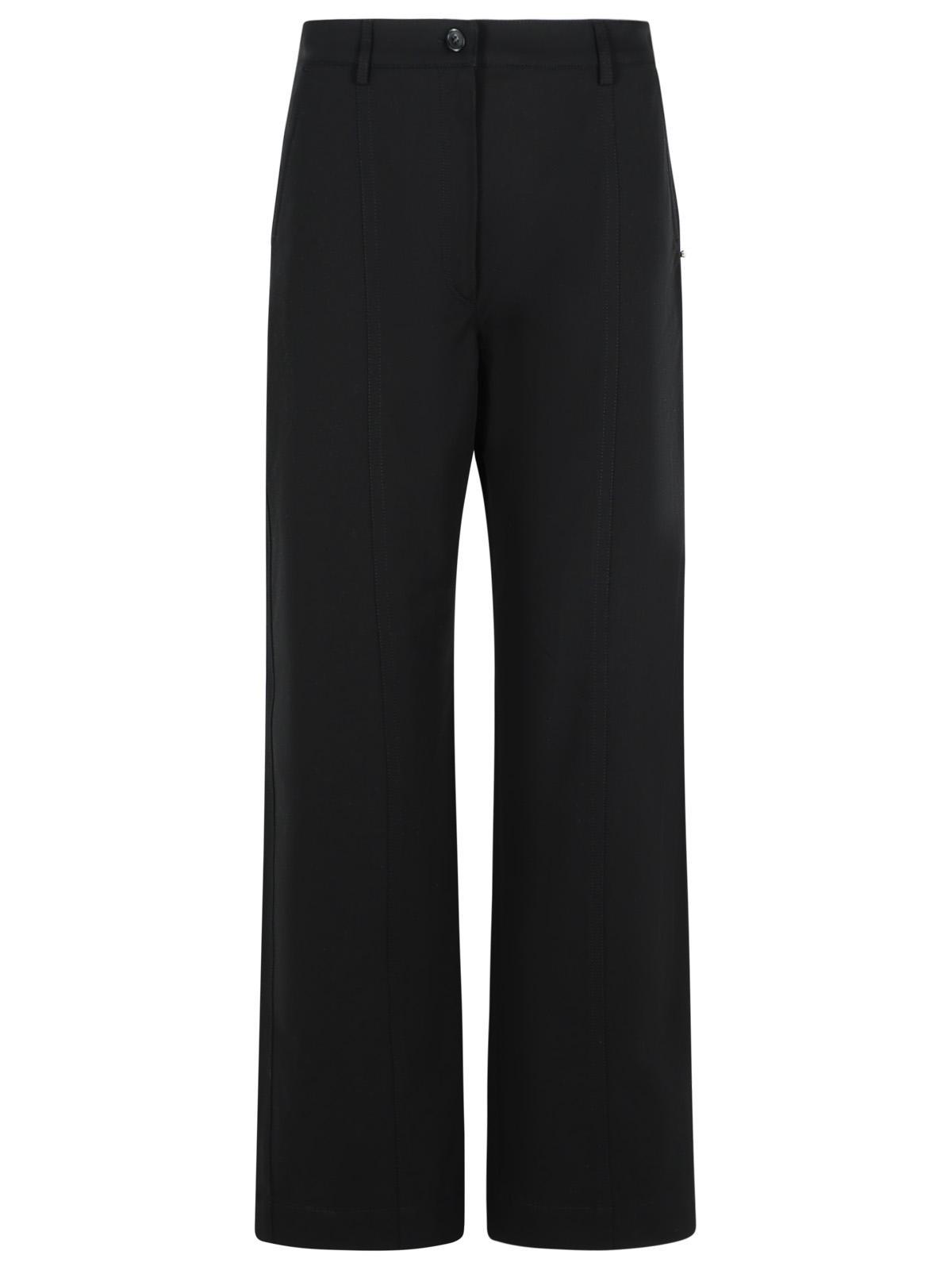 Sportmax Belt-loop Casual Pants In Black