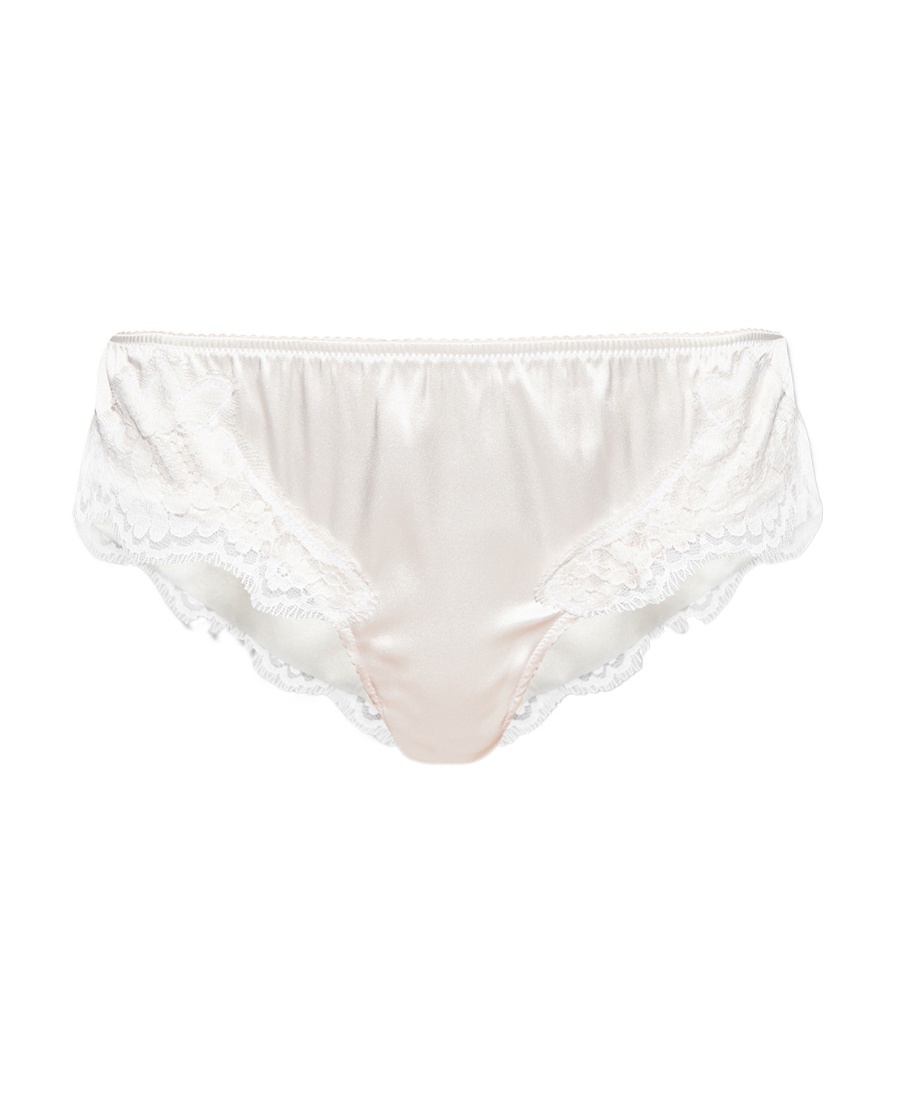 DOLCE & GABBANA FLORAL LACE DETAIL BRIEFS