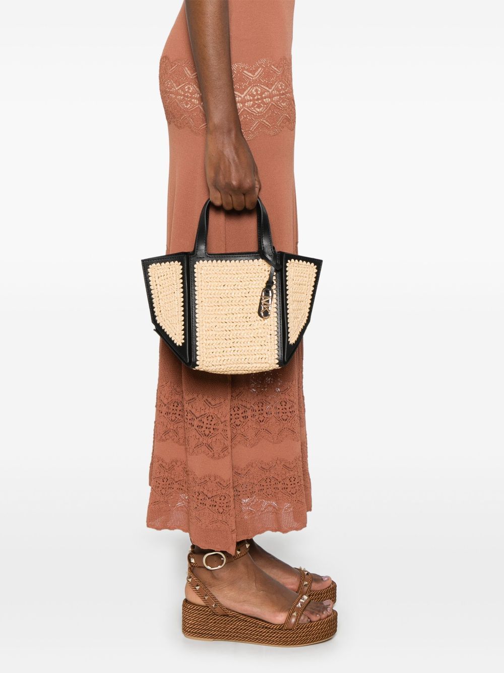 Michael Kors Small Jordi Tote Bag In Nude