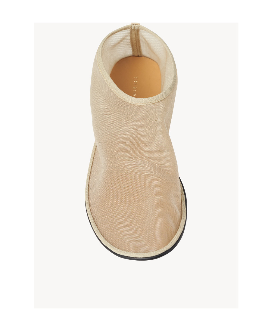 The Row Sheer Sock Nylon Flats In Nude
