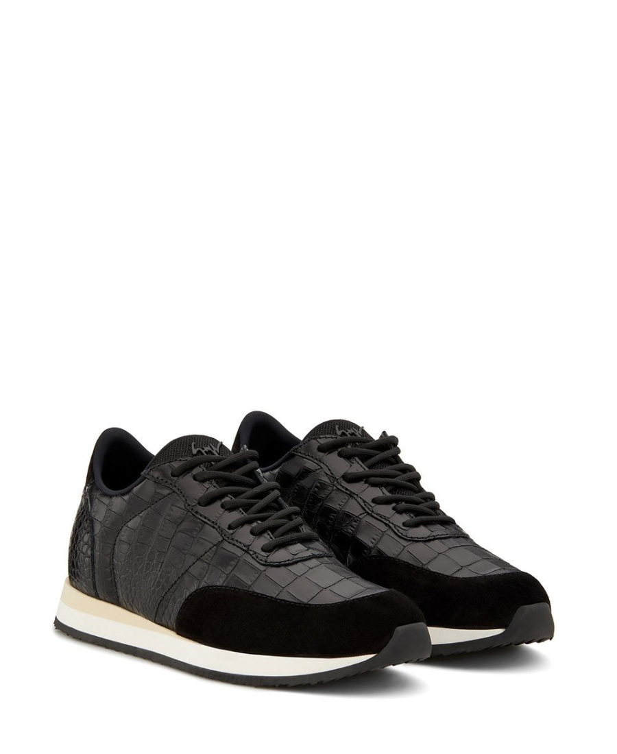Shop Giuseppe Zanotti Low-top Leisure Sneakers In Black