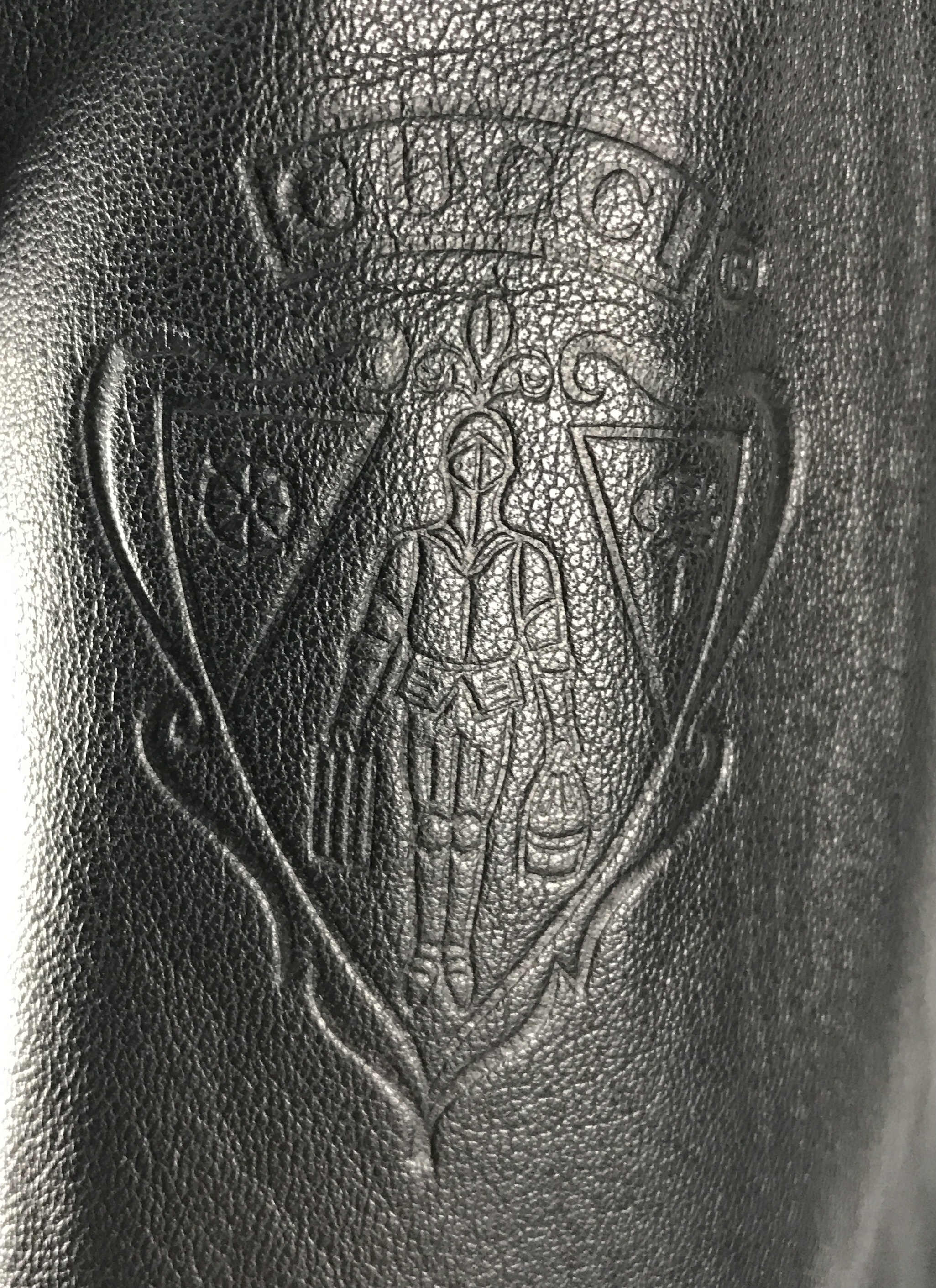 Gucci Logo Hooded Leather Jacket In Black