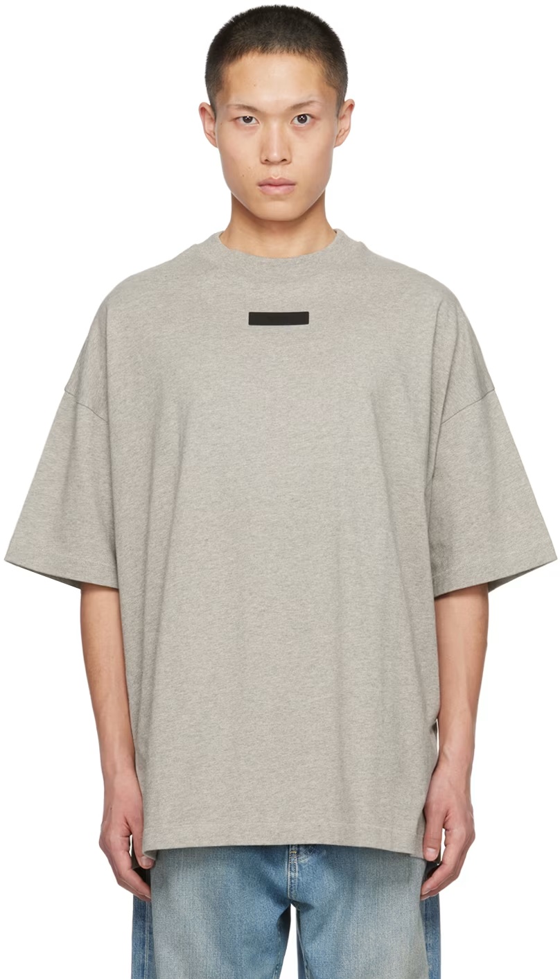 Shop Essentials Logo-appliqué Cotton T-shirt In White