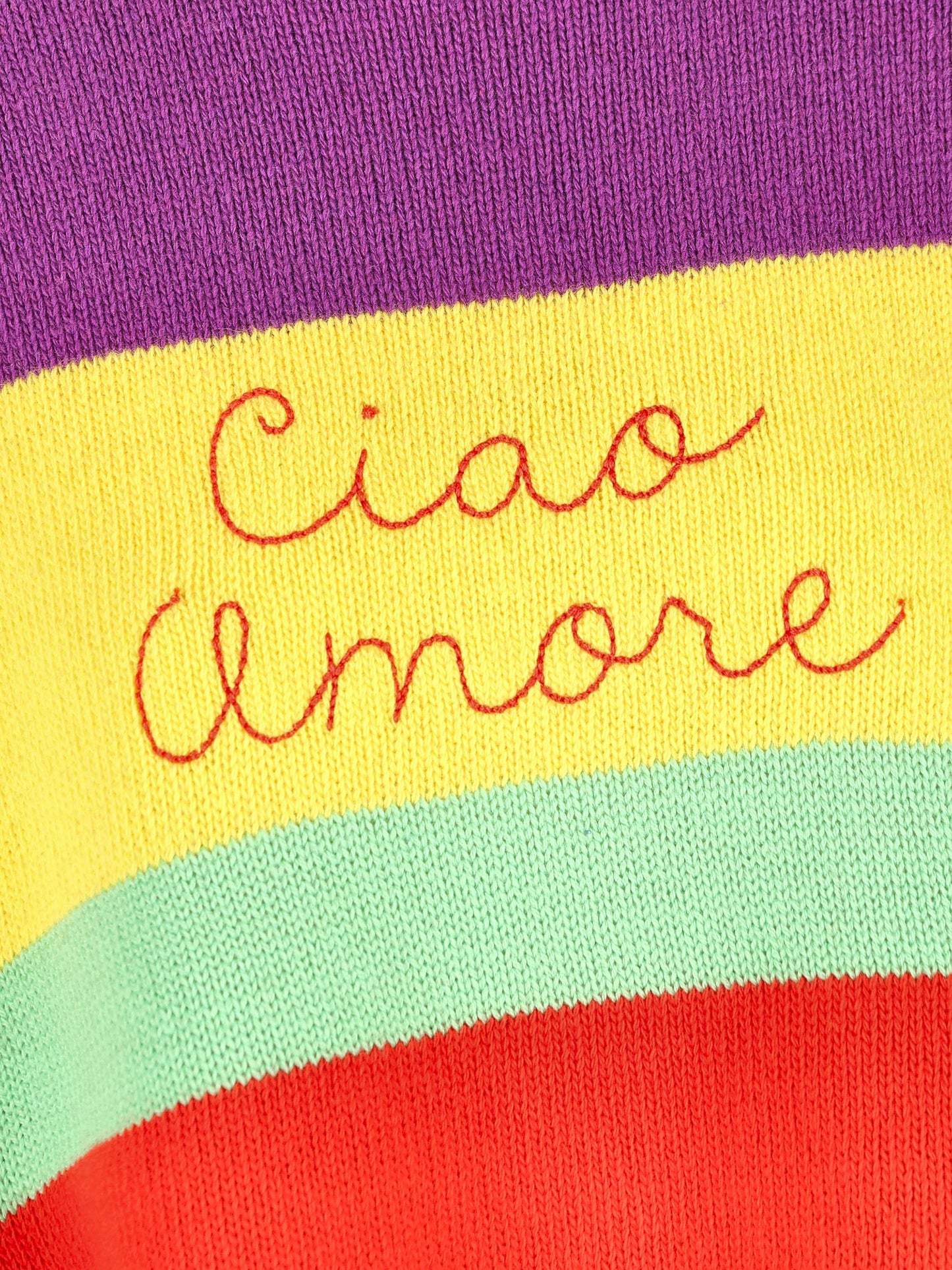 Giada Benincasa Long-striped Sweater In Multicolor