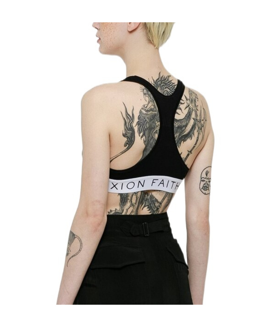 FAITH CONNEXION LOGO-TAPE RACERBACK VEST 