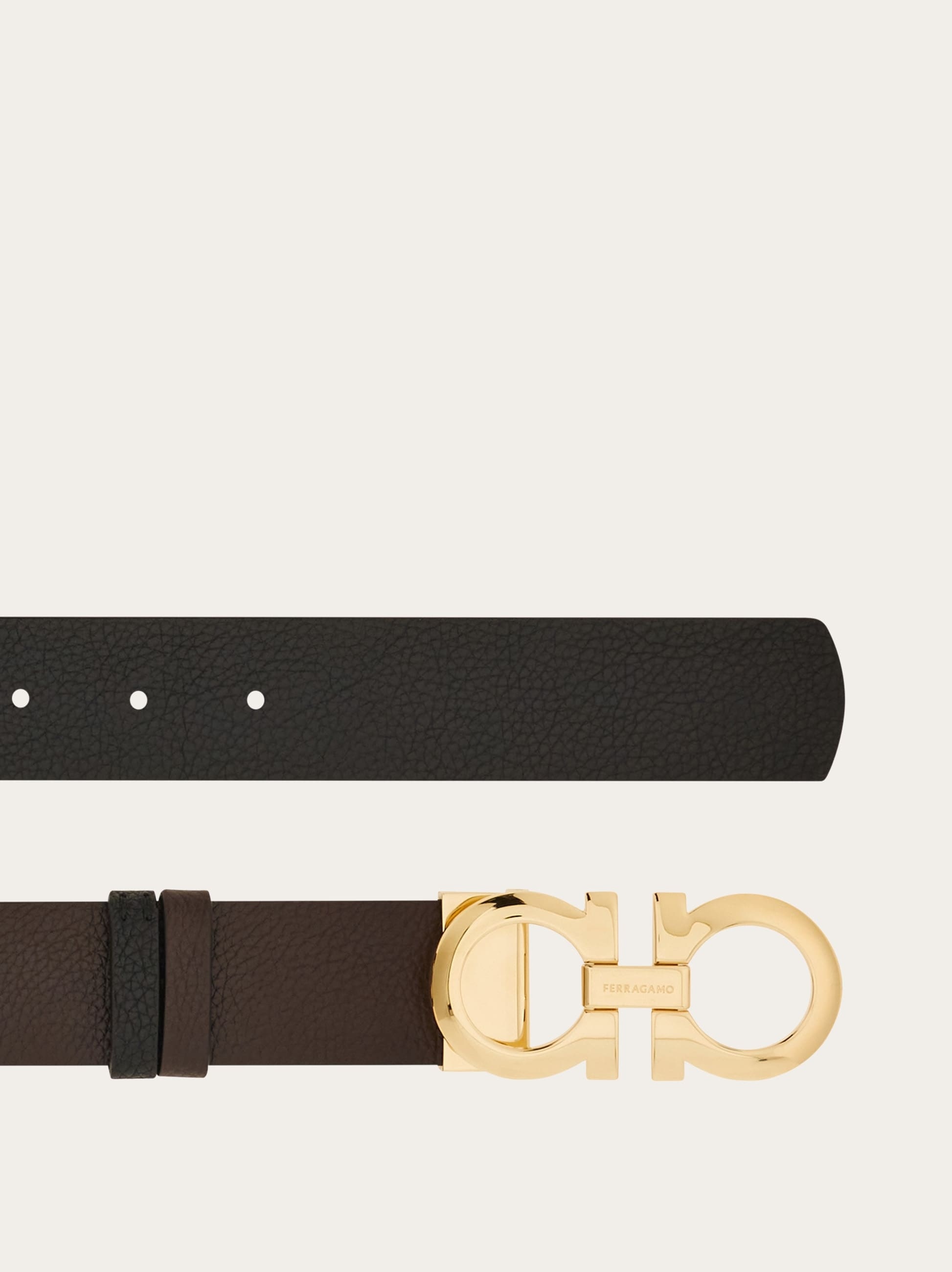 Ferragamo Reversible And Adjustable Gancini Belt