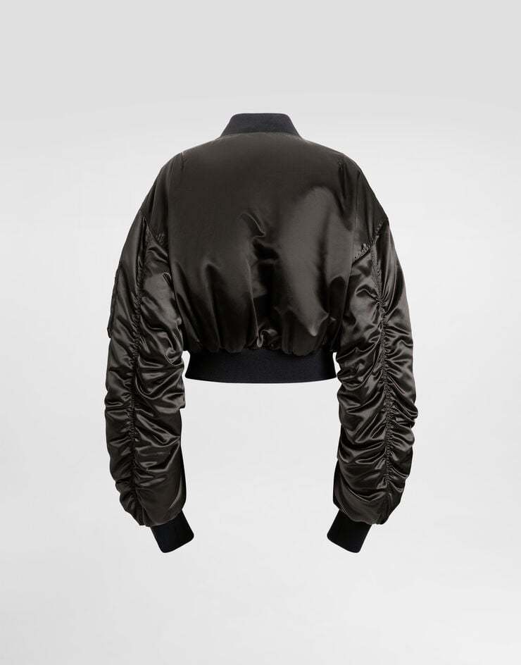 Dolce & Gabbana Nylon Canvas Over Jacket In Black