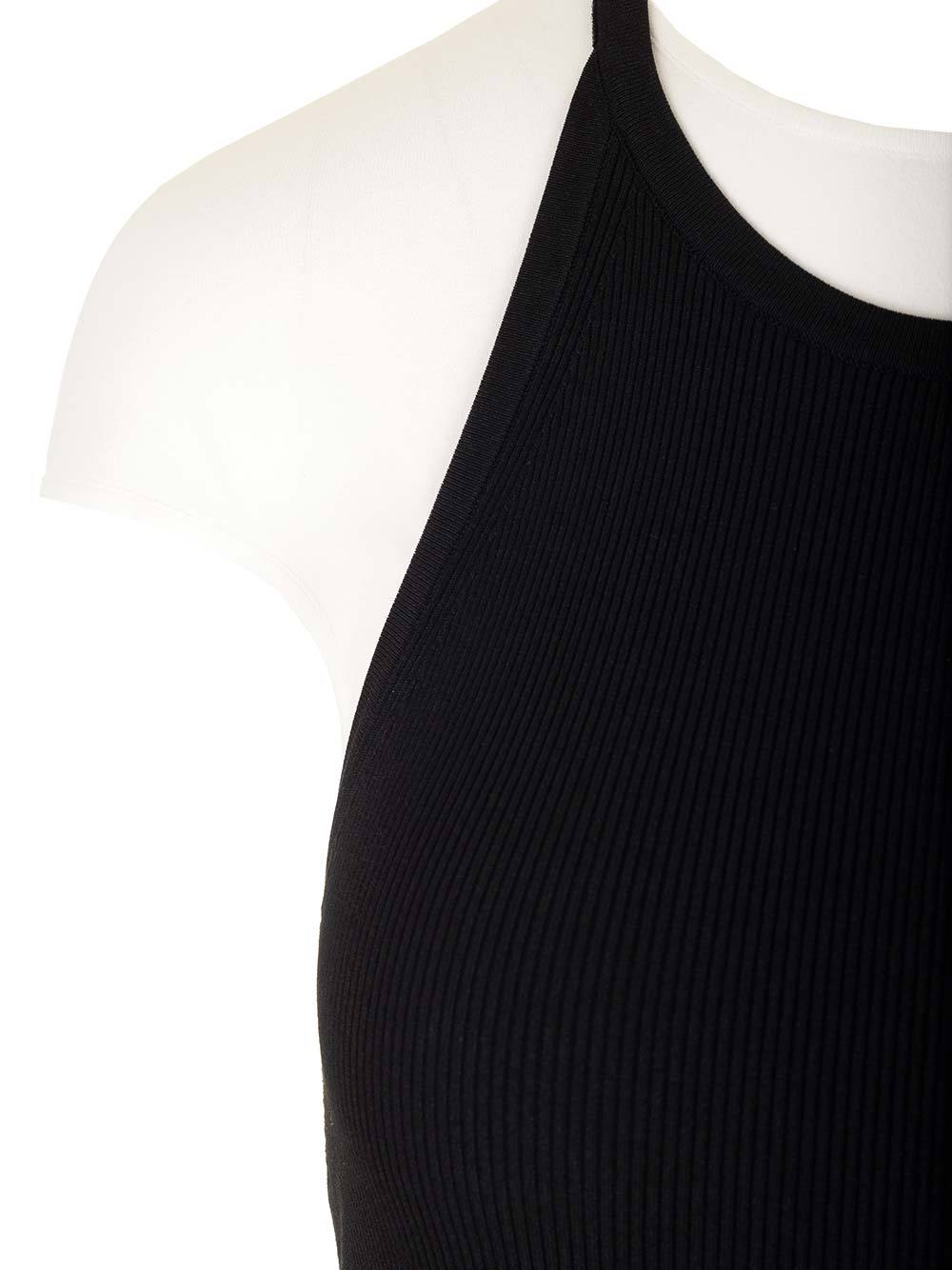 Ferragamo Colorblock Layered Cap-sleeve Midi Dress In Black