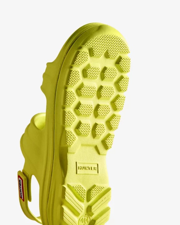Hunter Logo Sandals In Green