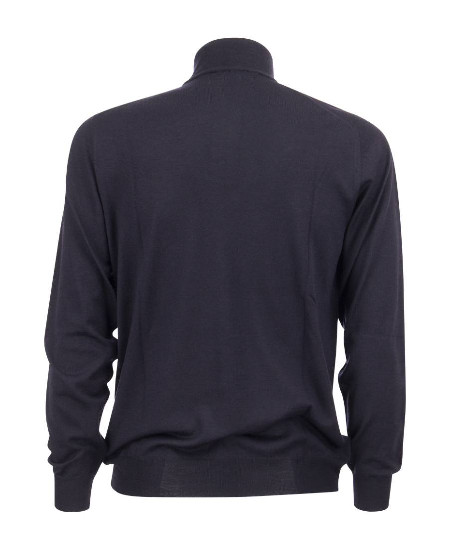 Fedeli High-neck Long-sleeved Sweater In Black