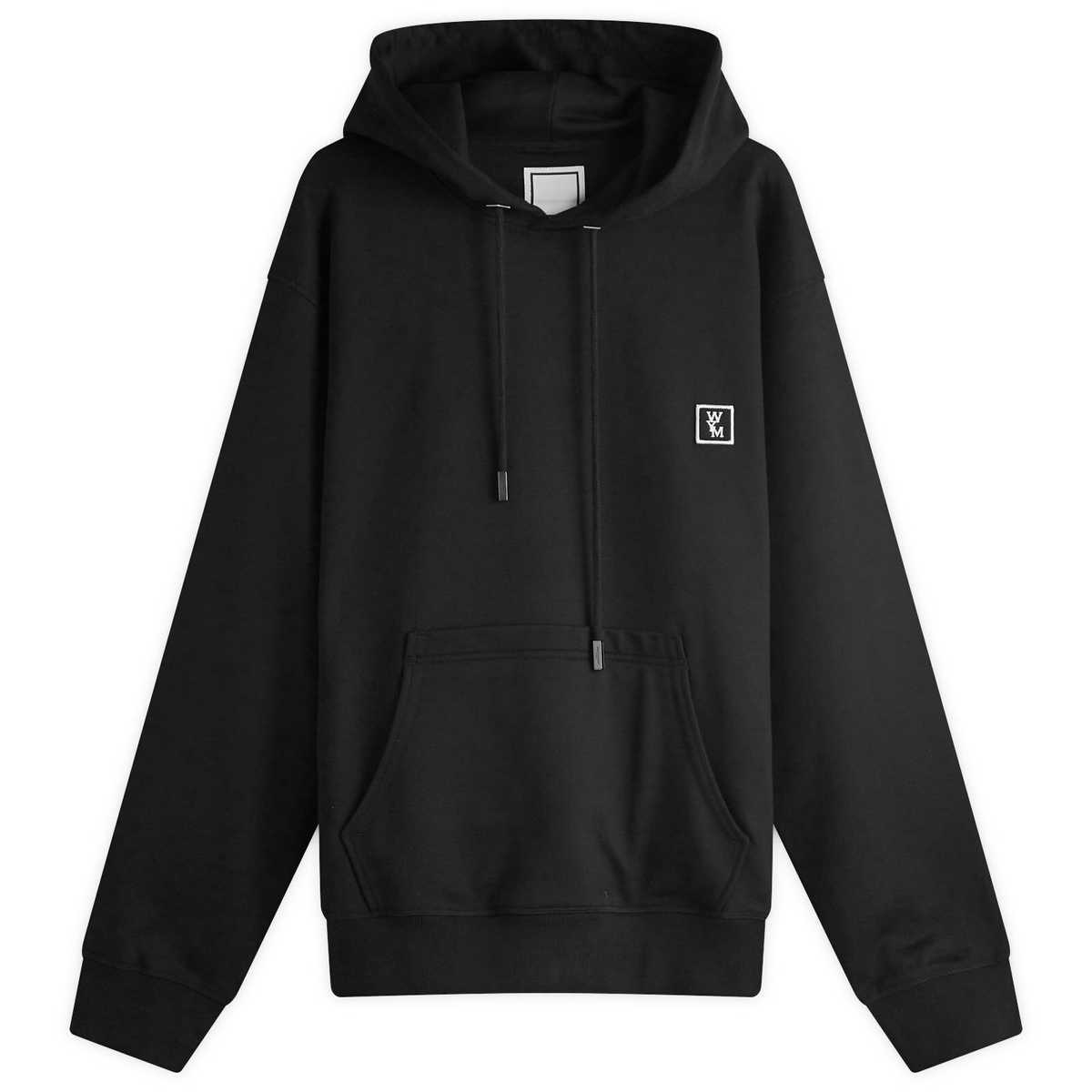Wooyoungmi Black Back Logo Hoodie In Black