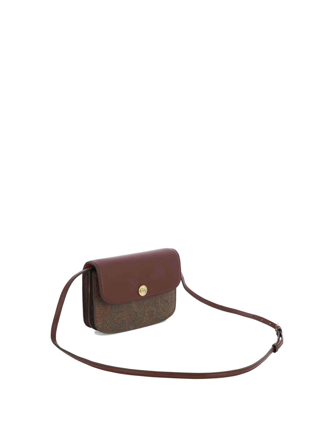 Etro "paisley" Pattern Envelope Clutch Bag In Red