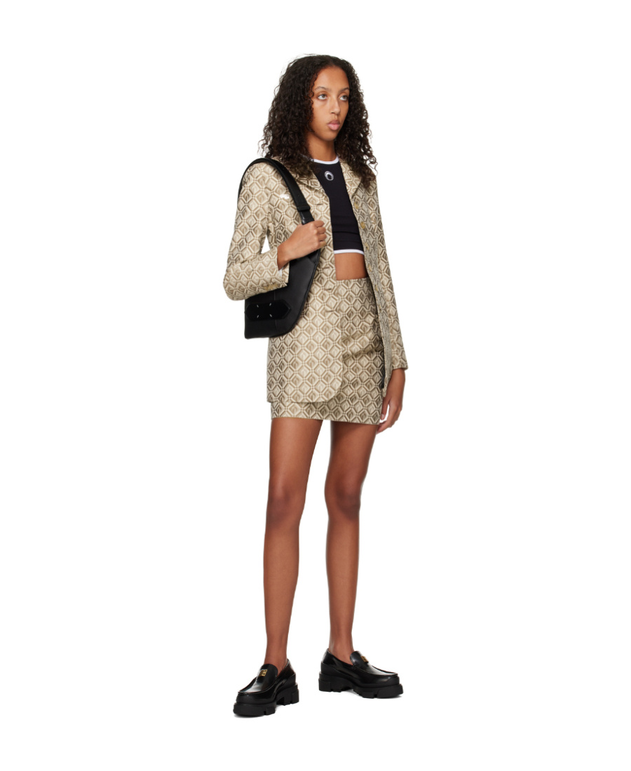 MARINE SERRE JACQUARD SUIT COAT