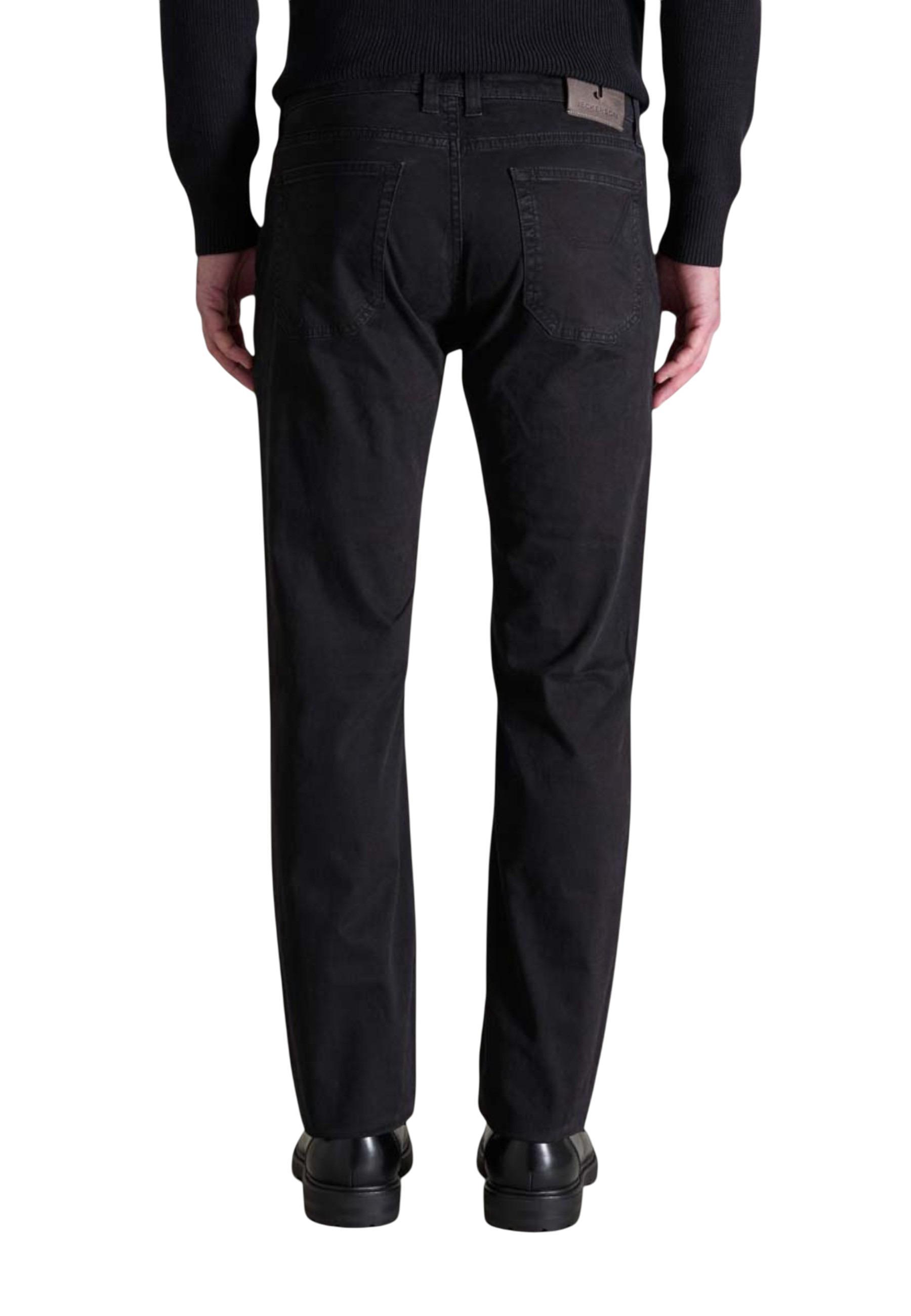 Jeckerson Casual Pants With Belt Loops In Black
