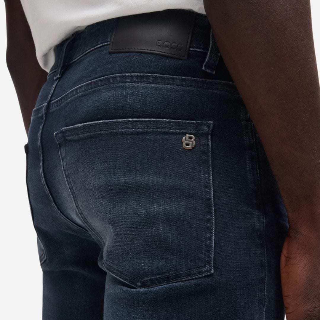 Hugo Boss Jeans With Belt Loops In Black