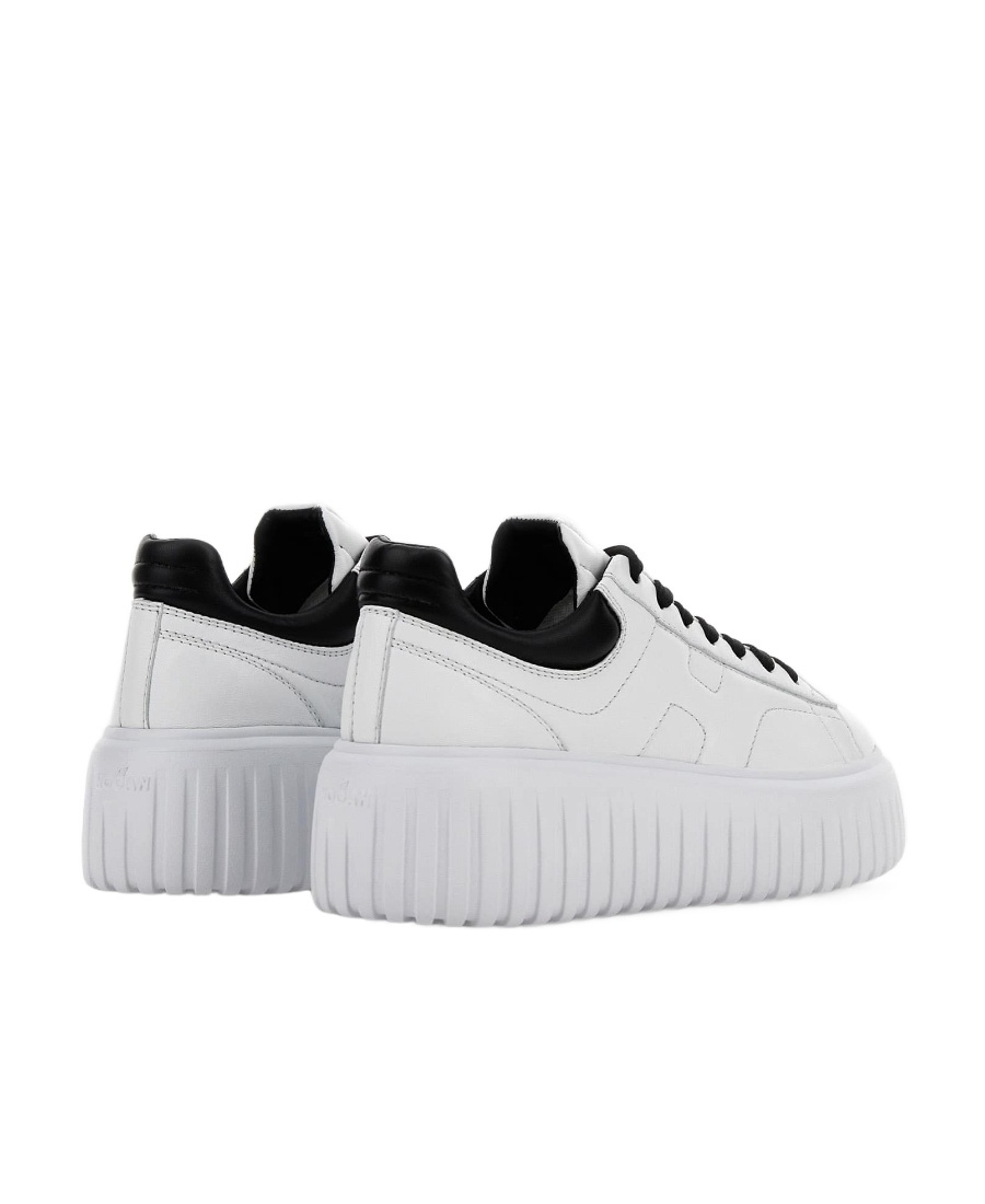 Shop Hogan Logo-embroidered Low-top Sneakers In White