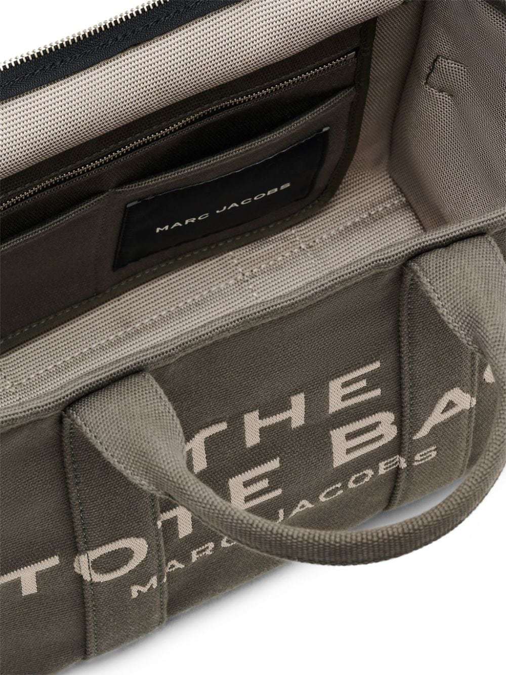 Marc Jacobs The Jacquard Medium Tote Bag Bronze Green In Brown