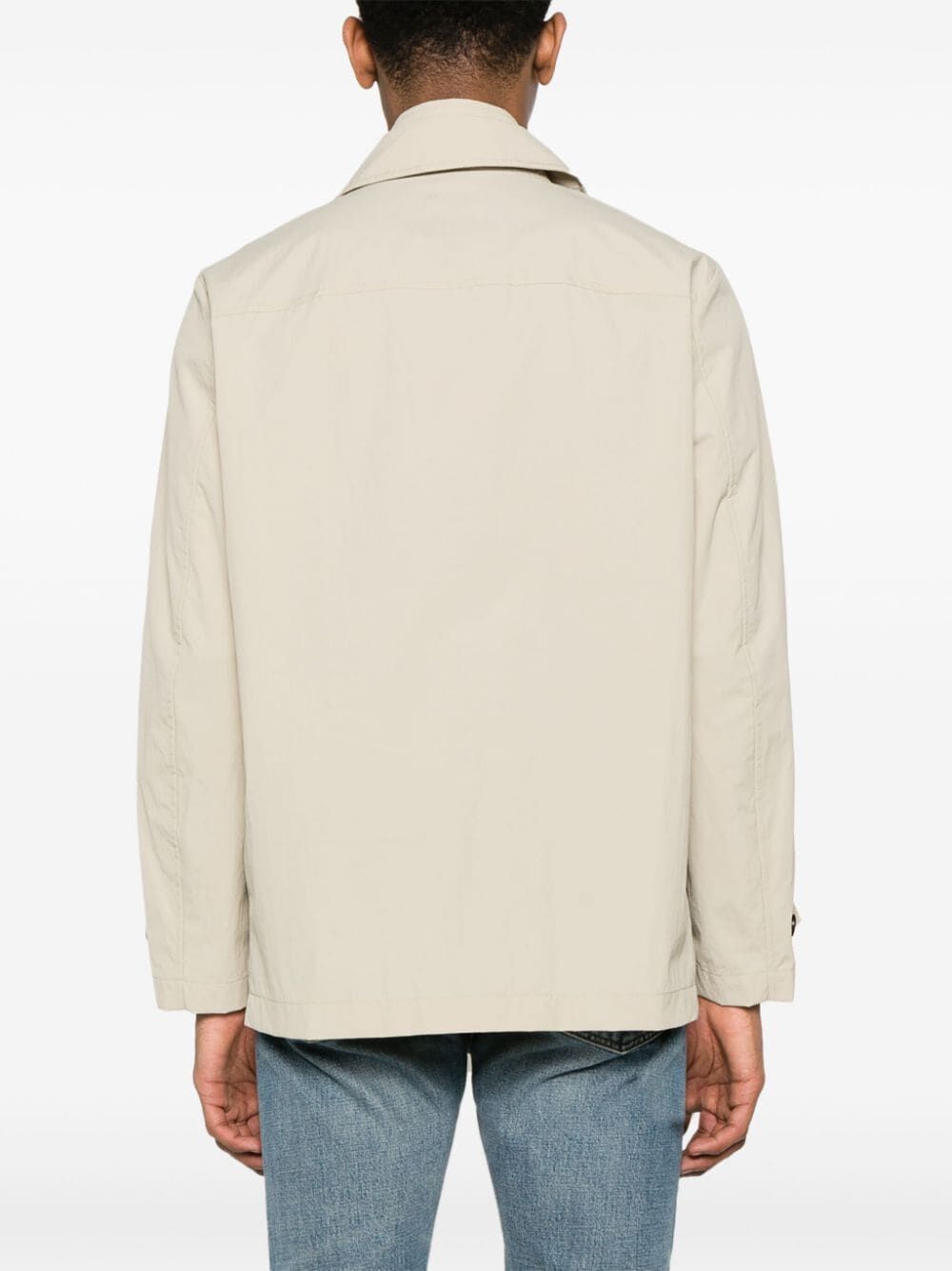 Fay Short Jacket Morning Side Pockets In Nude