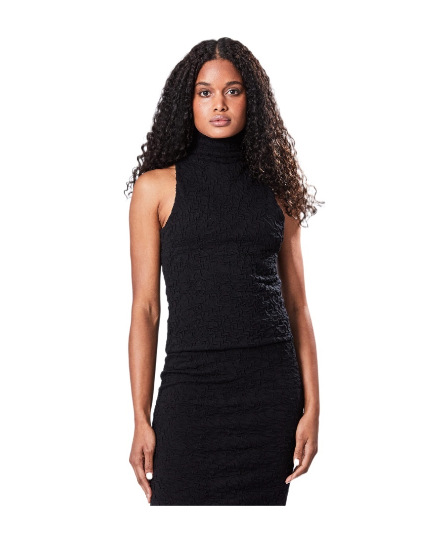 Thom Krom Crinkled-finish Tank Top In Black