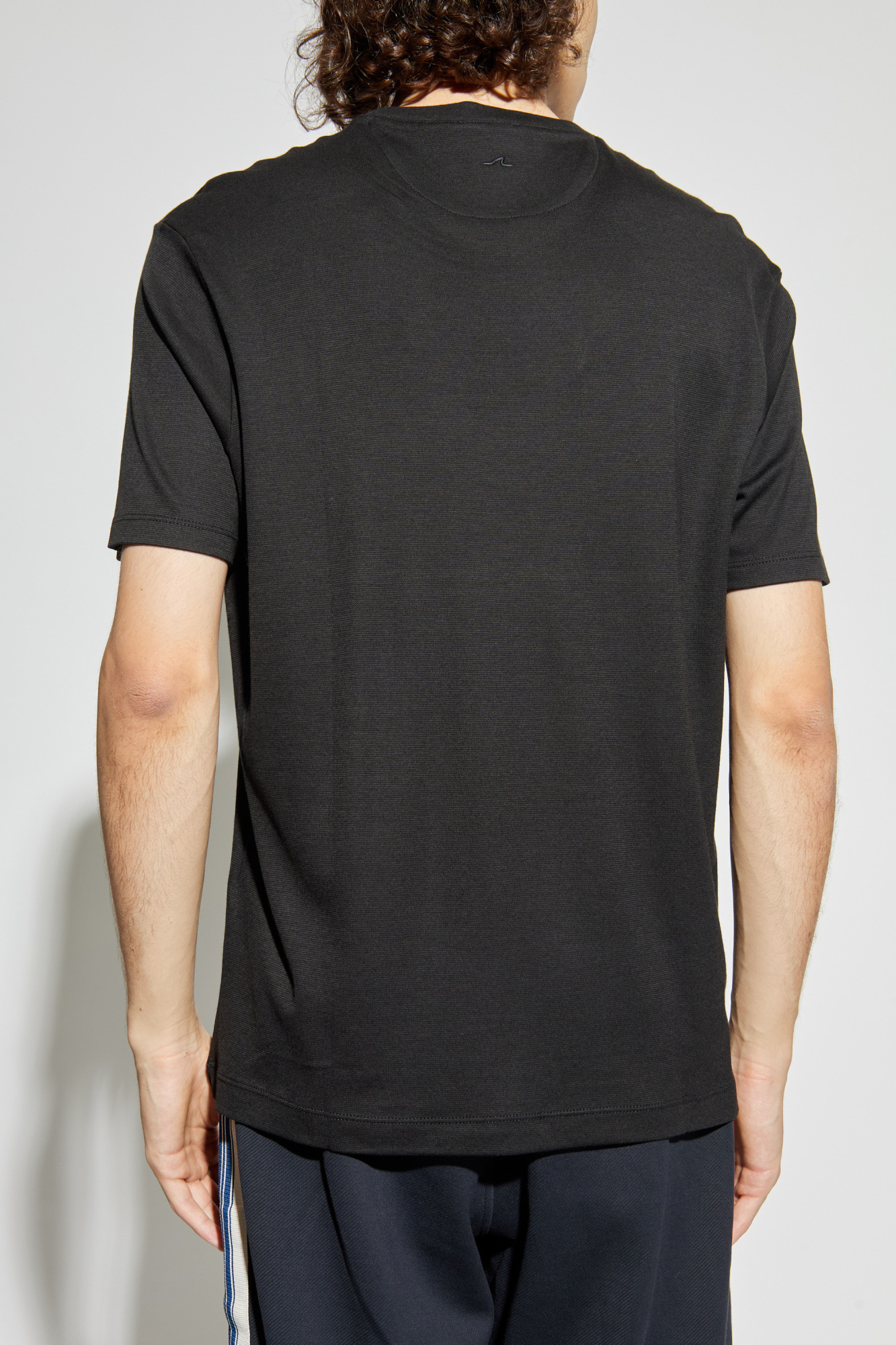 Paul & Shark Cotton Crew-neck T-shirt In Black
