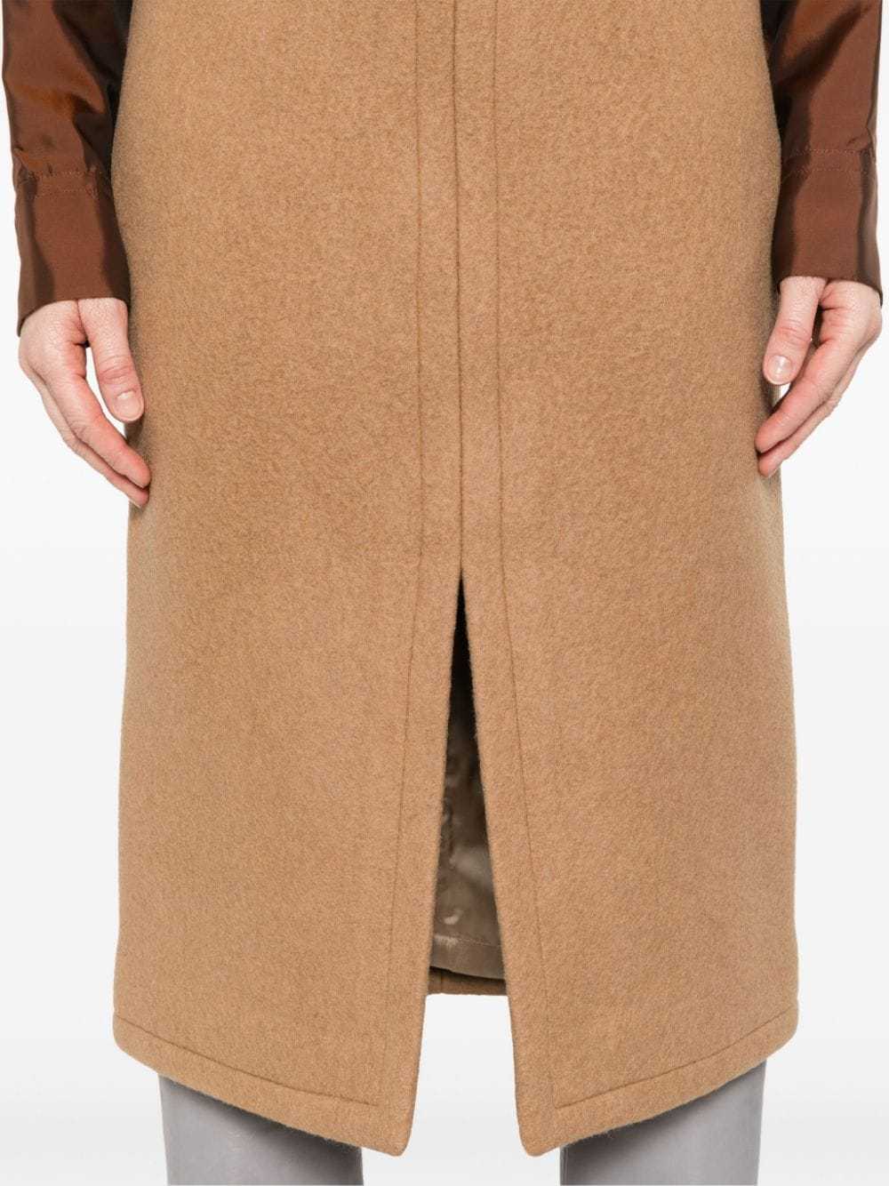 Dries Van Noten Wool Midi Skirt In Nude