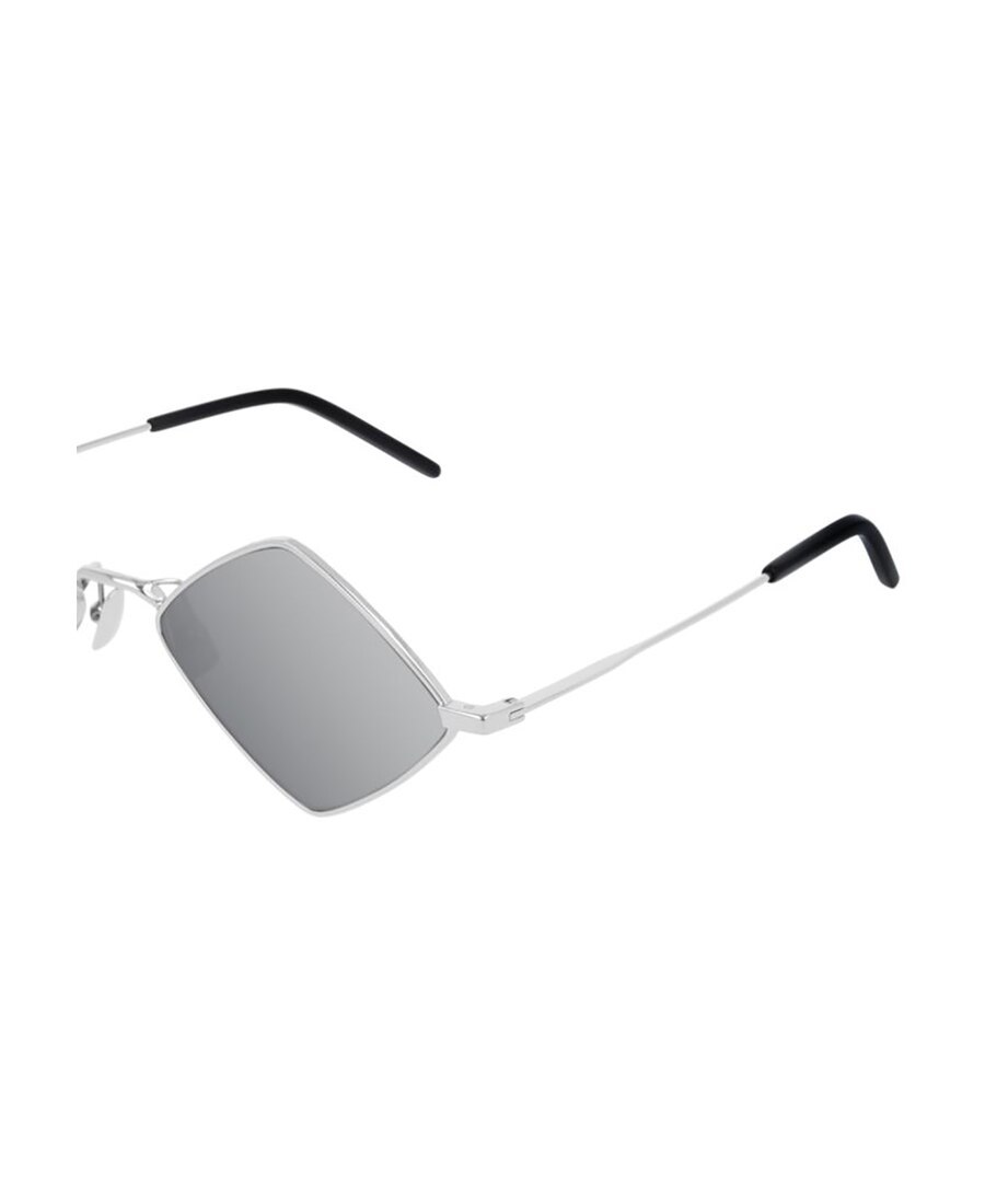 Saint Laurent Metal Frame Sunglasses In Gray