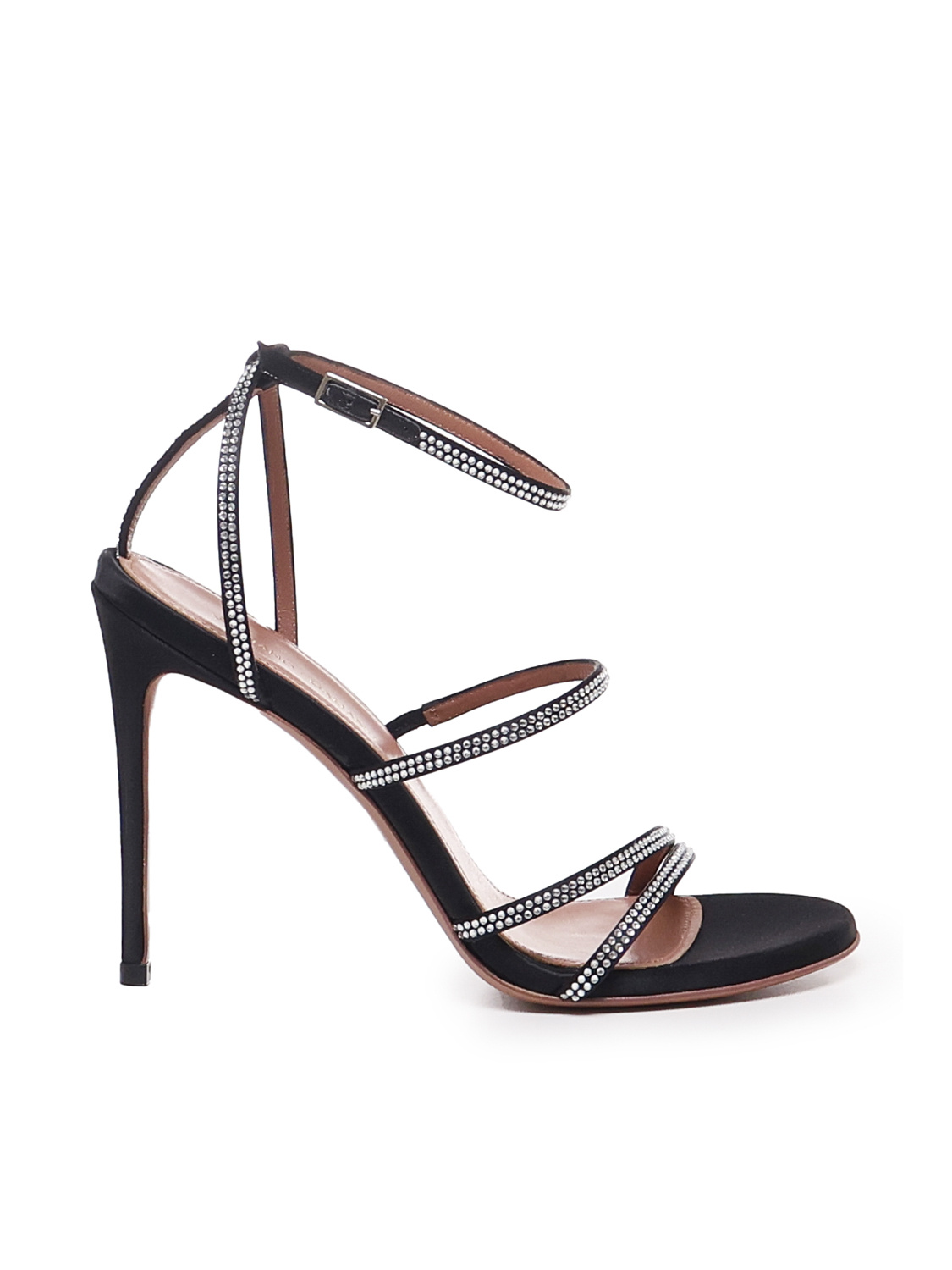 Giuliano Galiano Adjustable Ankle Strap High-heeled Sandals In Black