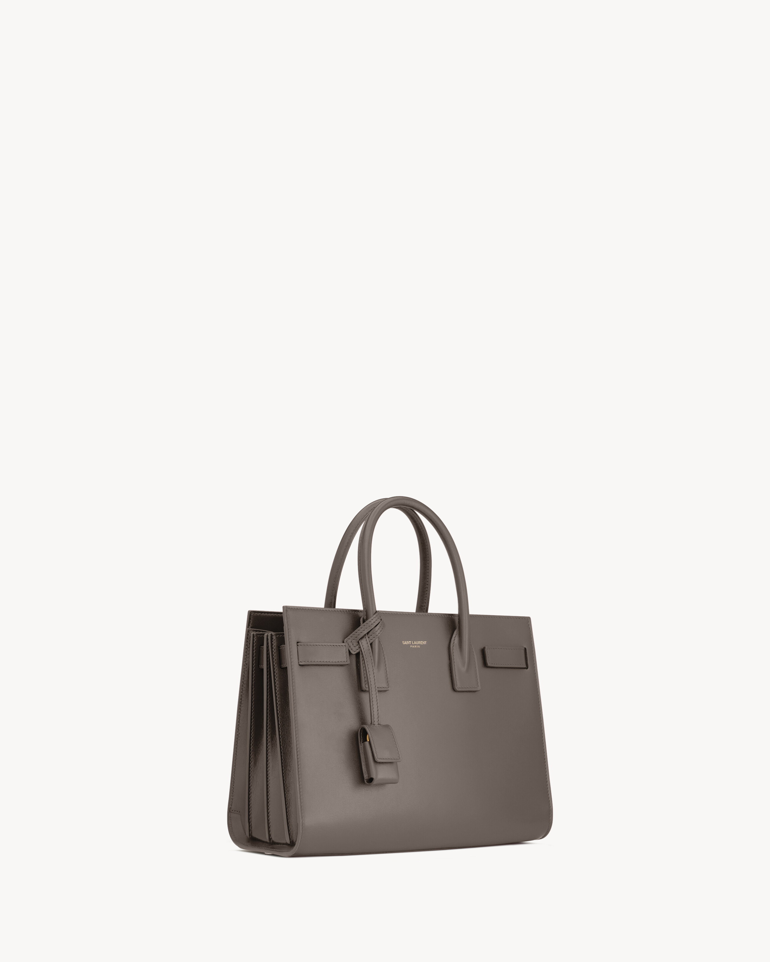 Saint Laurent Borsa Sac De Jour Baby In Pelle Liscia In Green