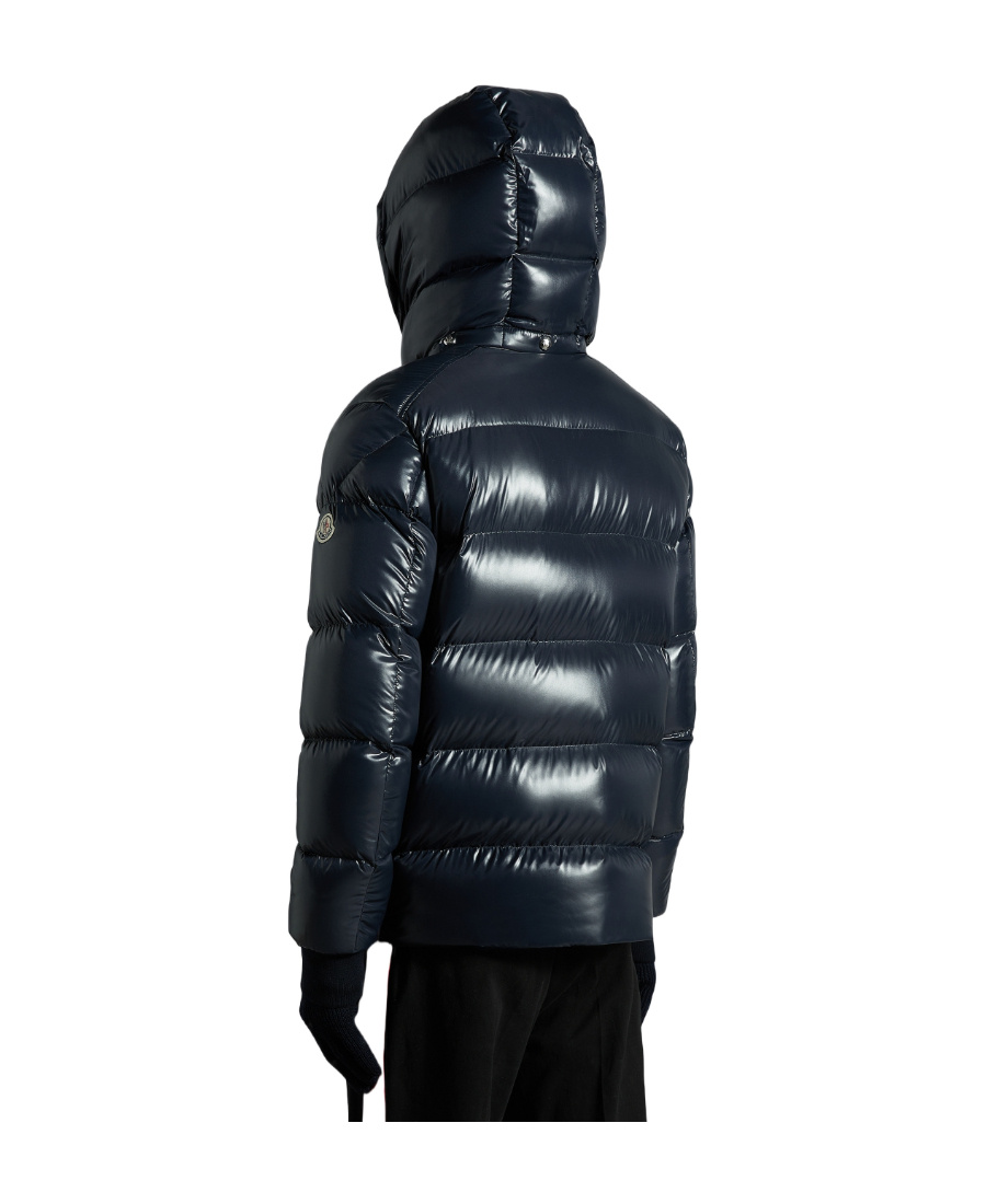 Moncler Lunetiere Short Down Jacket In Blue