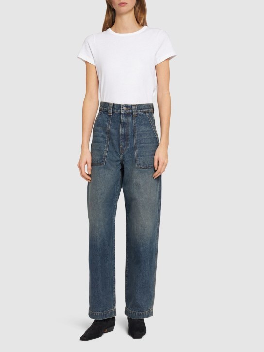 Khaite Devra Cotton Blend Jersey T-shirt