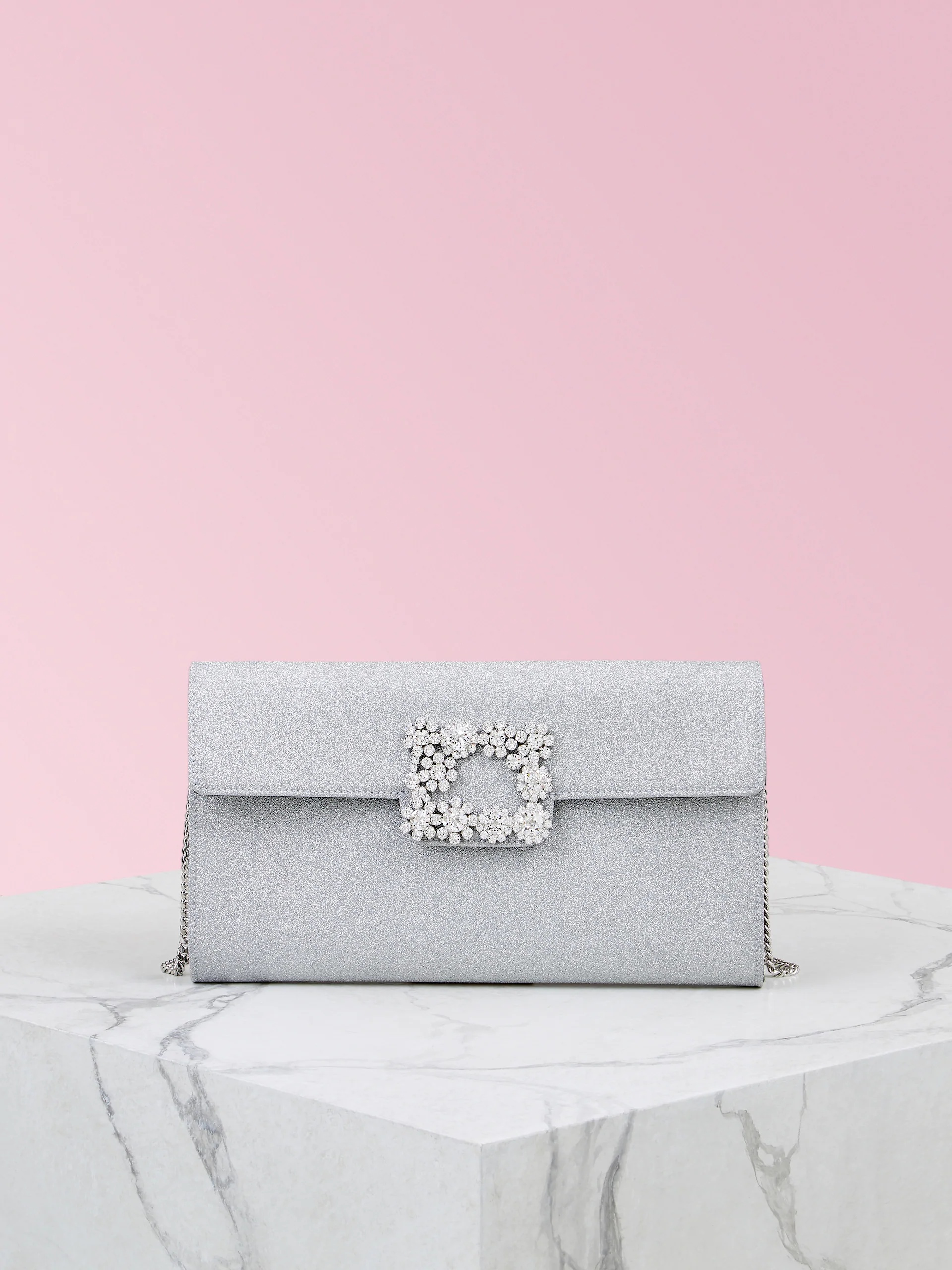 Roger Vivier Woman Handbag Silver Size - Polyester, Metal In White