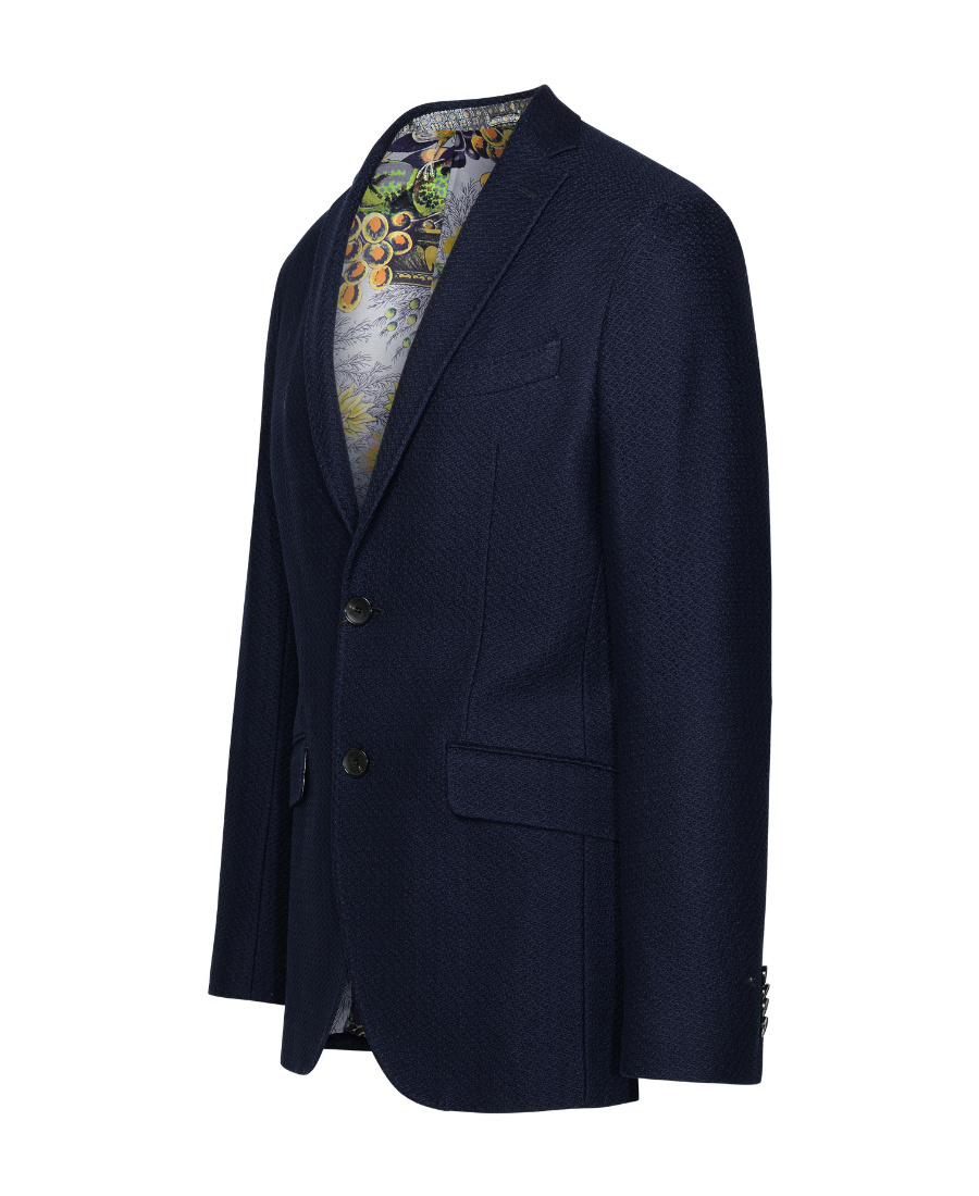 Etro Cotton Blazer Buttoned Cuffs In Black
