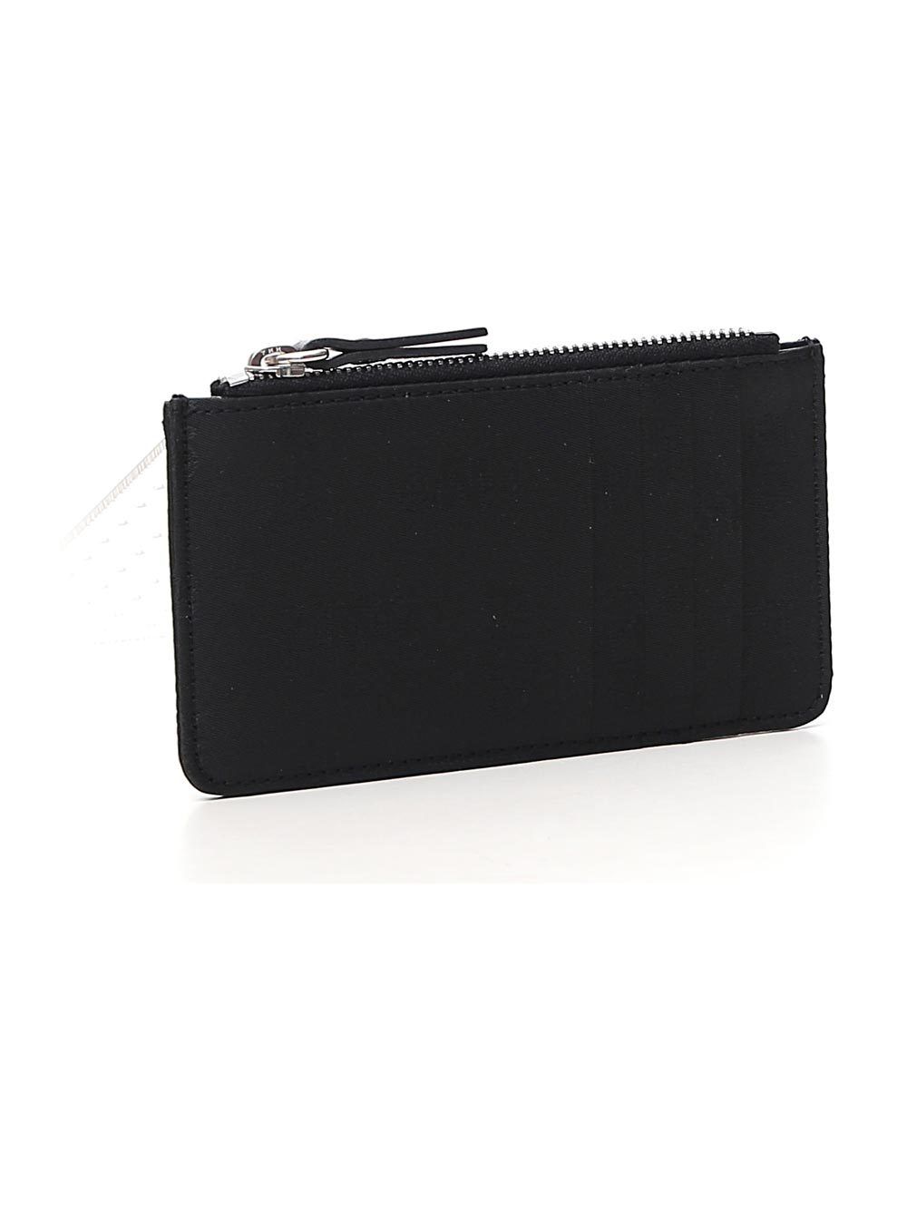 Mm6 Maison Margiela Logo Zipped Cardholder Wallet