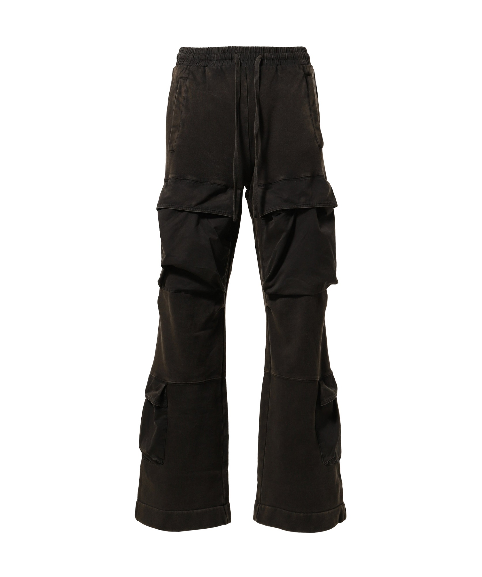 Entire Studios Black Cargo Sweatpants With Drawstring In Black