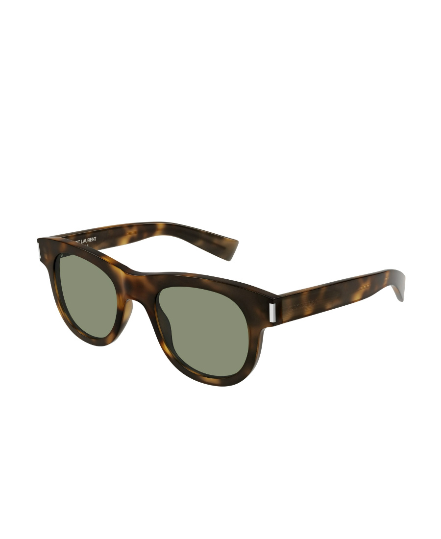 Saint Laurent Sl 571 Round-frame Sunglasses In Black