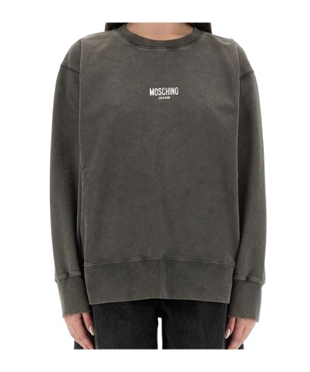 Moschino Crew Neck Sweatshirt In Multi
