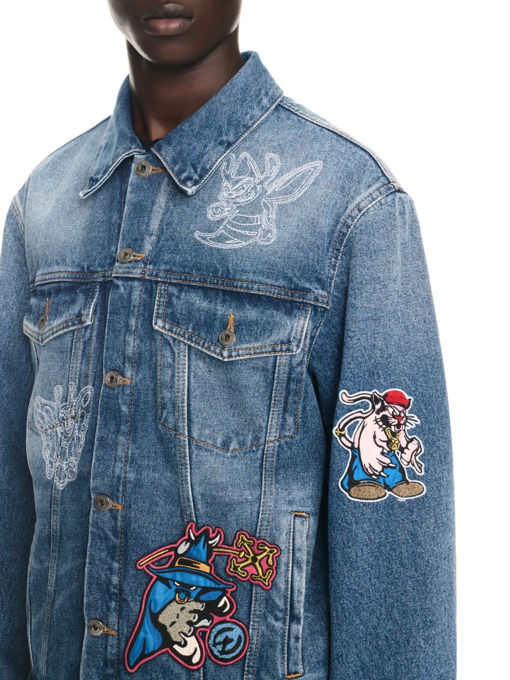 Off-white Denim Jacket In Blue