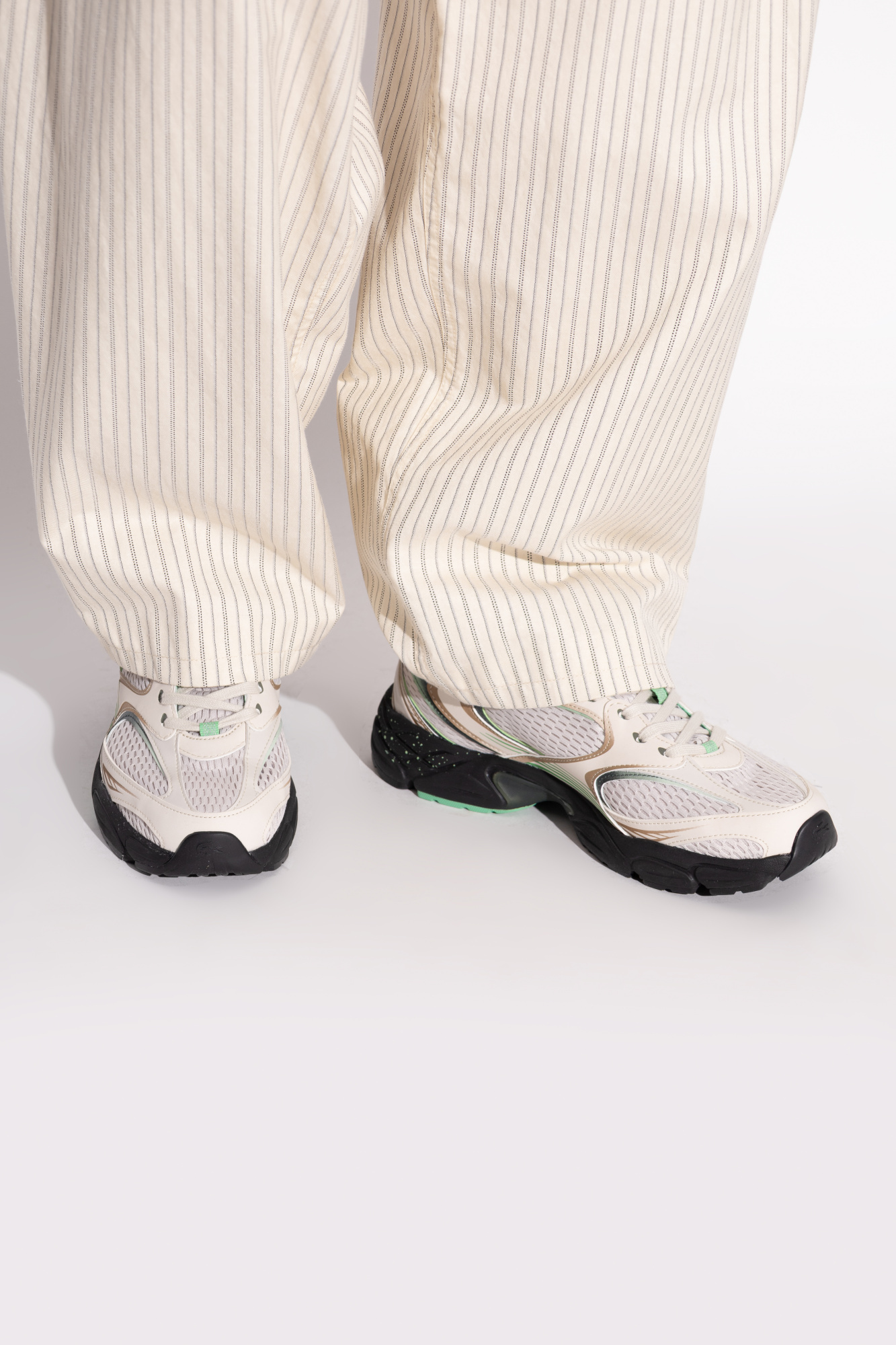 Lacoste Round Toe Sneakers In Multicolor