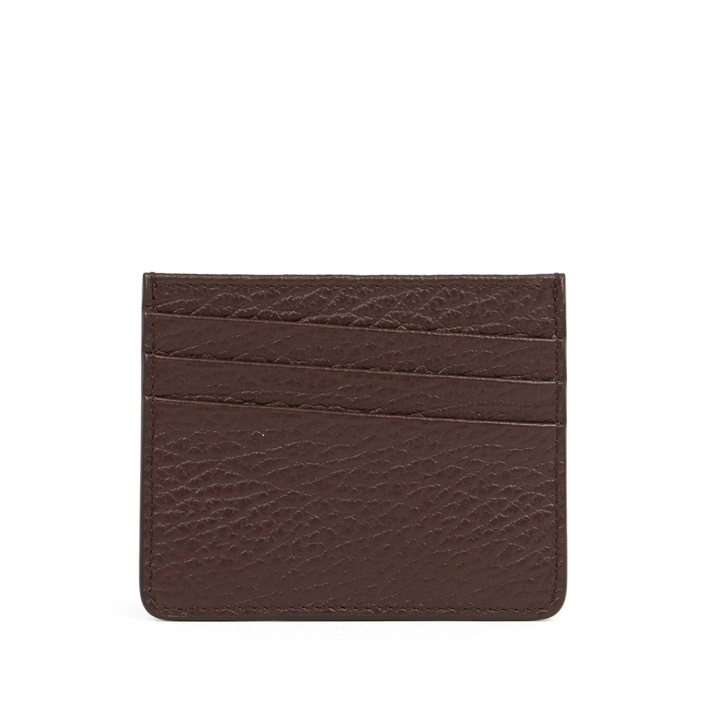 Maison Margiela Slim 6cc Cardholder In Brown