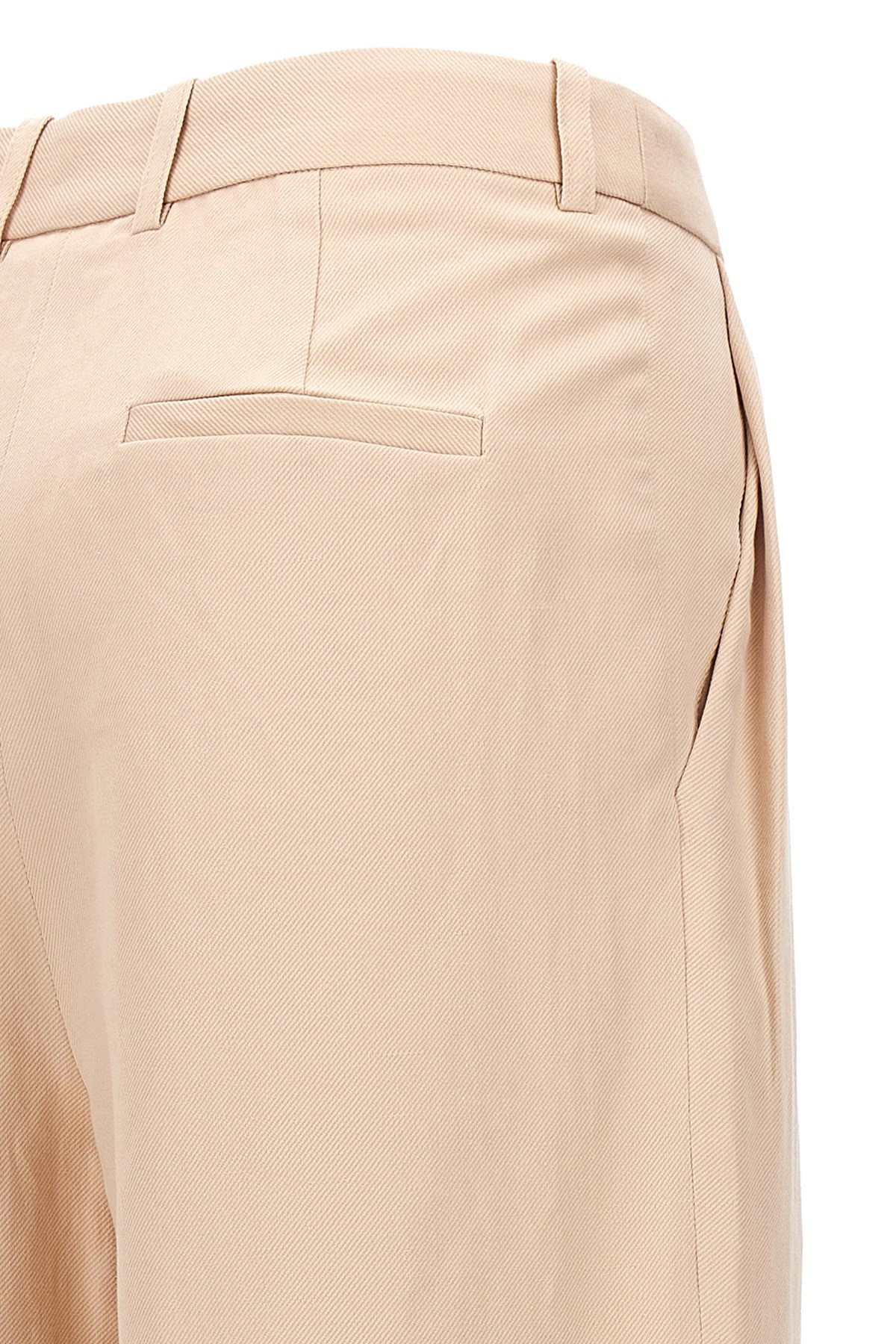 Loulou Studio Idai Pleated Wide-leg Pants In Nude