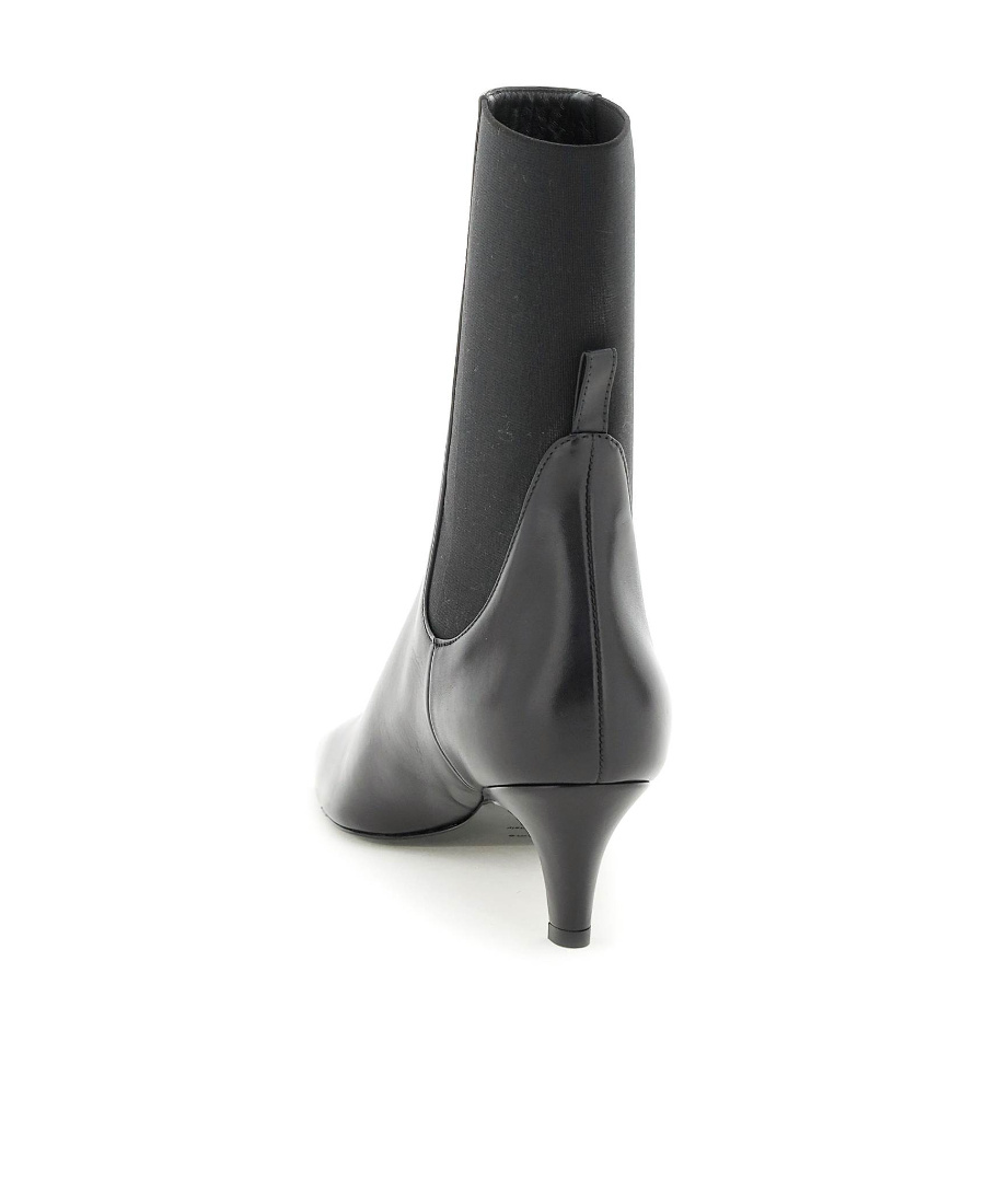 Totême Toteme Women The Mid Heel Boot Leather Boots In Black
