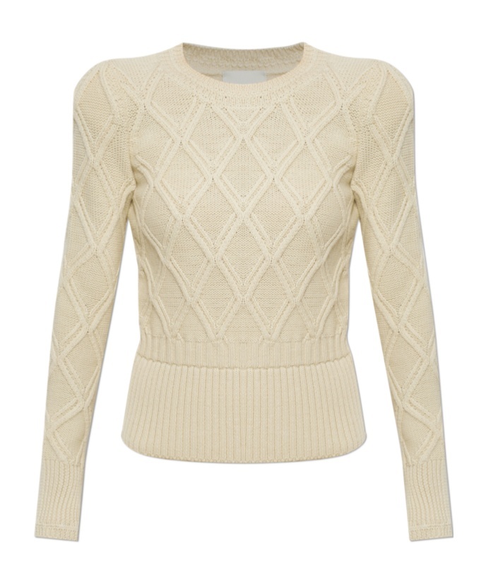 Isabel Marant Long-sleeved Sweater In Off White