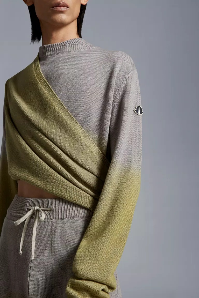 Moncler X Rick Owens X Rick Owens Cut-out Jumper In Nude